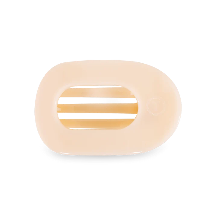 Teleties | Flat Round Medium Almond Beige Hair Clip