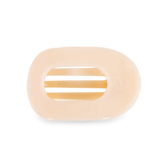 Teleties | Flat Round Medium Almond Beige Hair Clip
