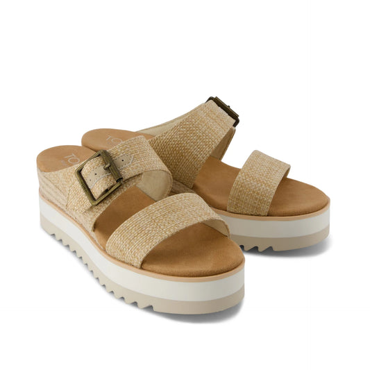 Sandals - Toms Almond Raffia Diana Mule