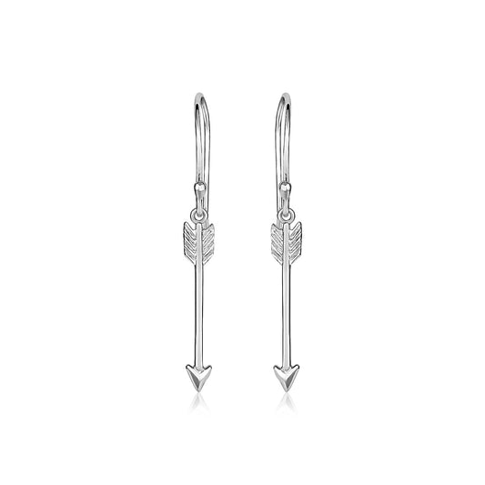 Jewelry | Earrings Antique Silver Arrow Metal Dangle