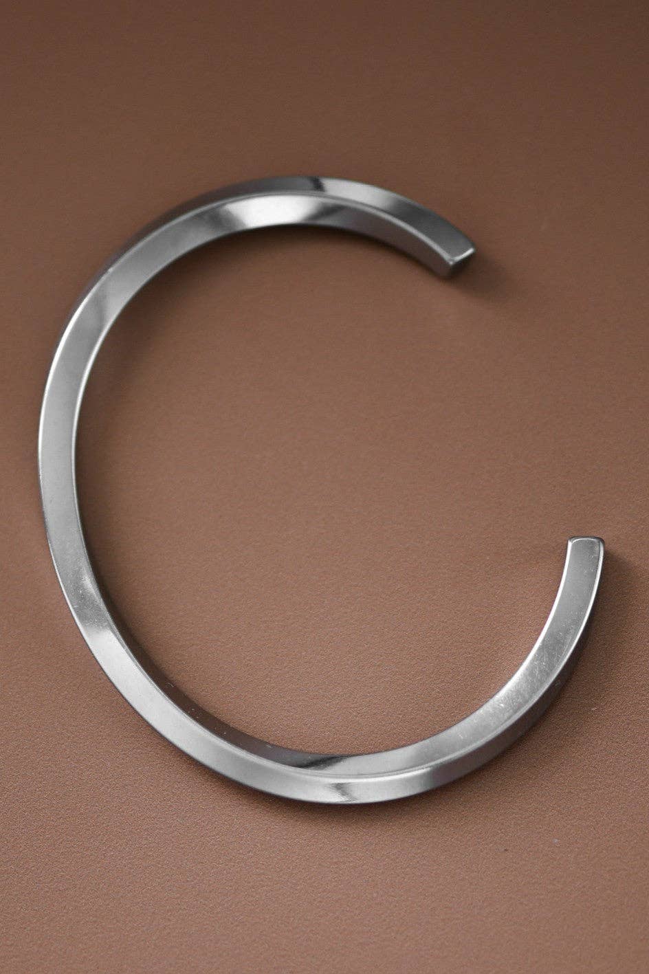 Cuff Bracelet - Silver Stainless Steel