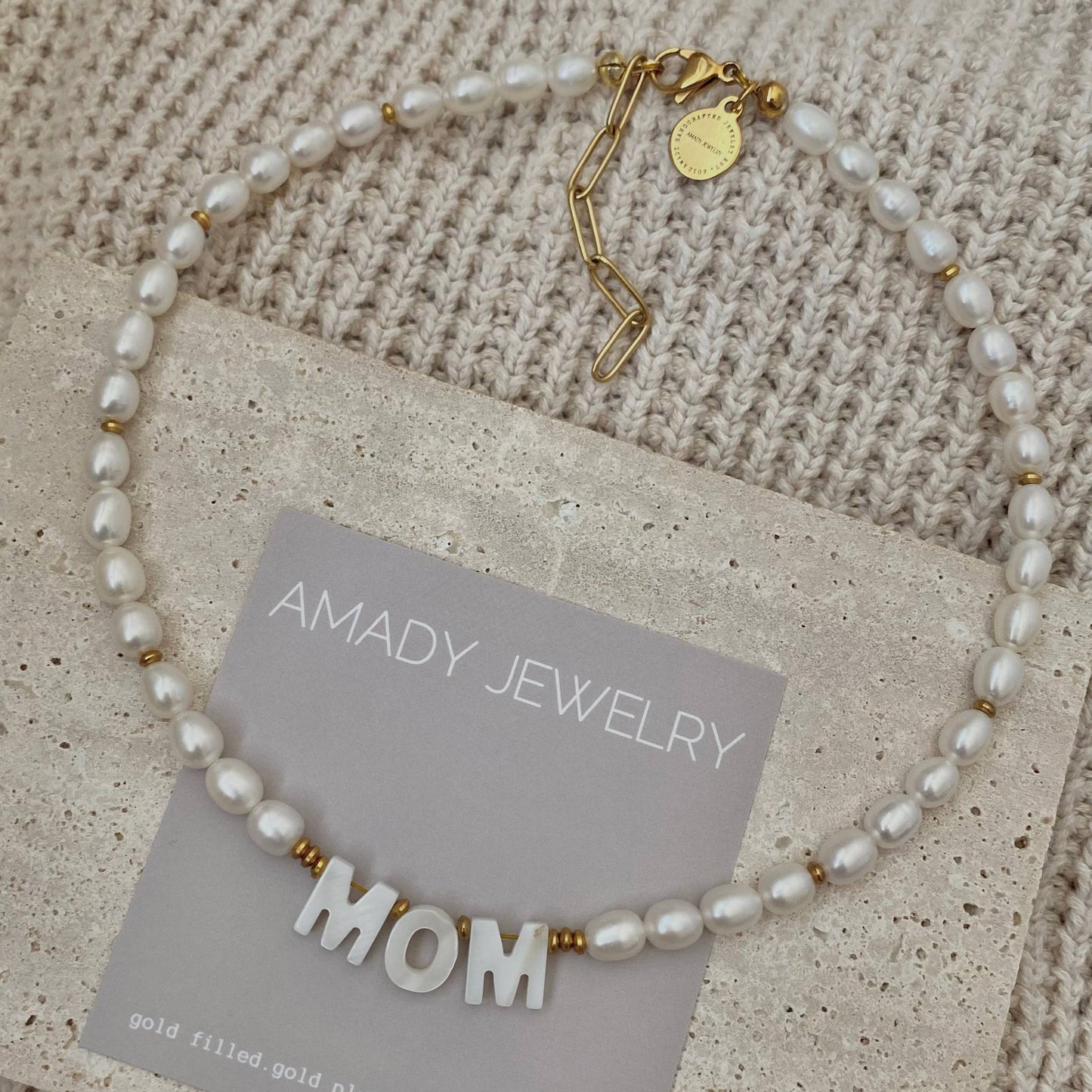 Necklace - Mom Pearl