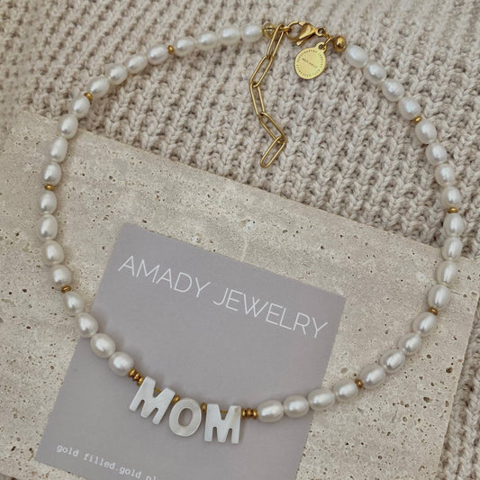 Necklace - Mom Pearl