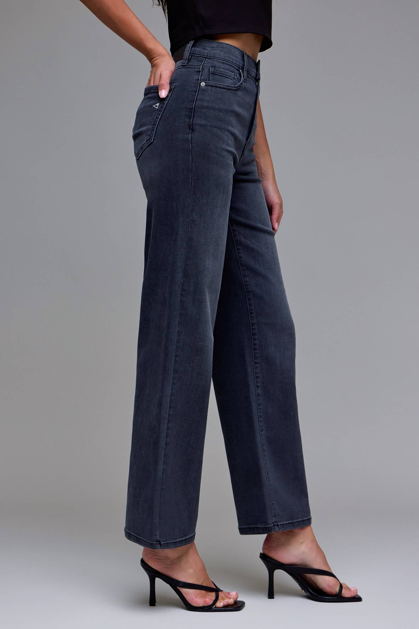 Pants - Black High Rise Dad Jeans