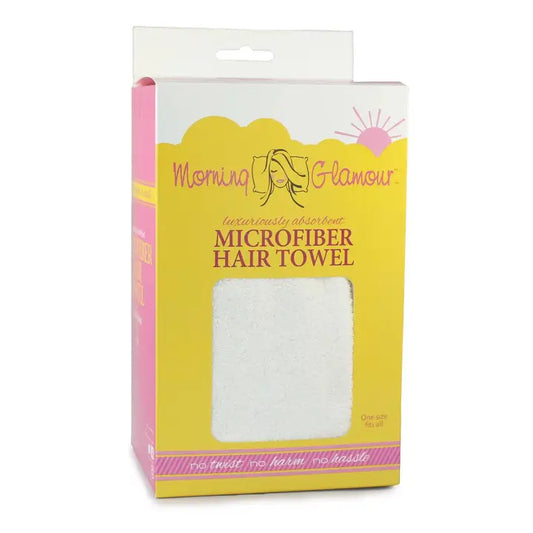 Towel |  White Microfiber Hair Towel