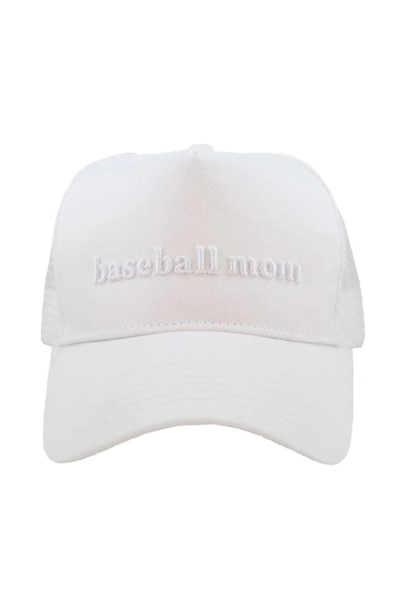 Baseball Mom 3-D Embroidered Hat
