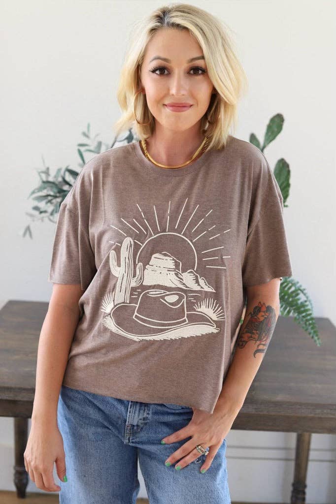 T-Shirt - Sunrise Hat Embroidery