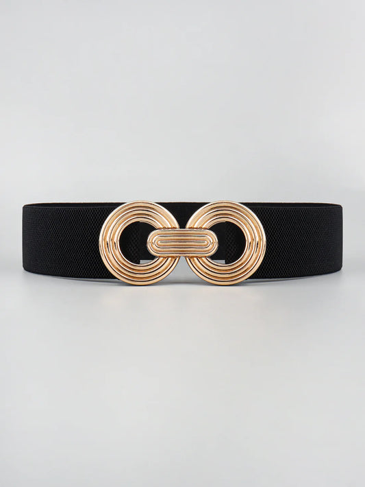 Accessories | Belt Geometric Buckle Elastic Wide