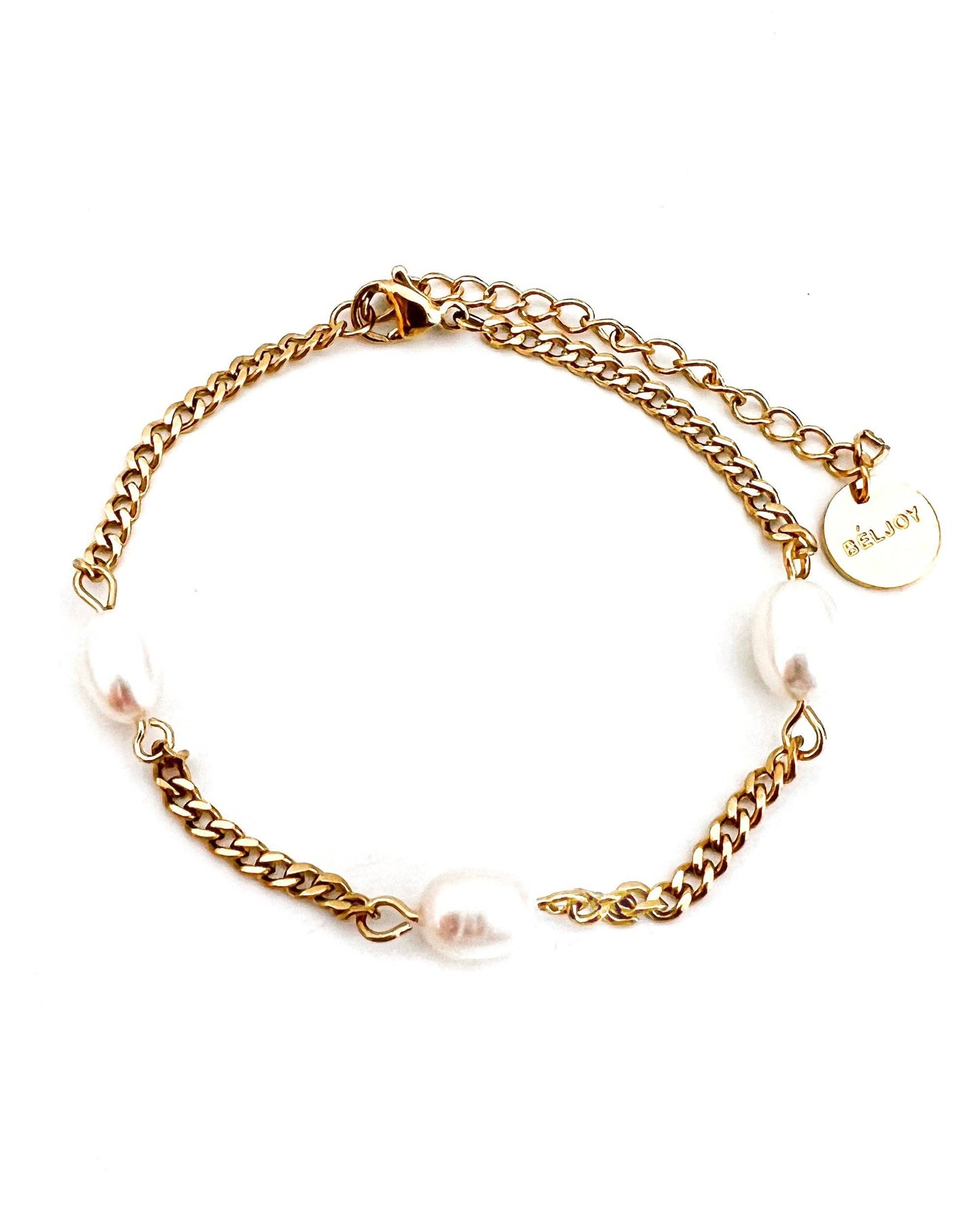 Jewelry | Bracelet Chunky Blinny Cuban Chain Pearl