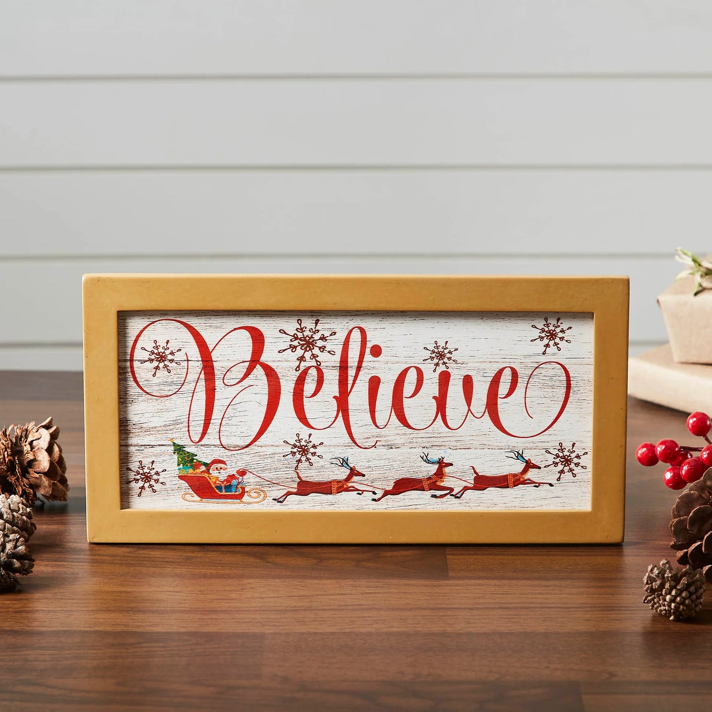 Decor | Sign Believe Holiday