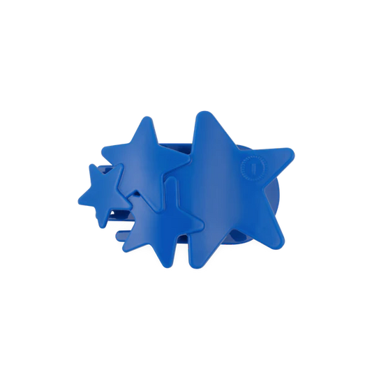 Teleties Hair Clip - Flat Medium Blue Shooting Star