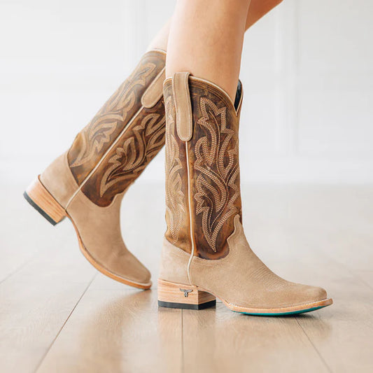 Boots | Lane Saratoga Square Burnt Caramel And Suede