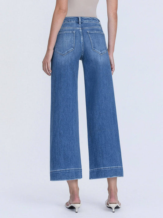 Flying Monkey Jeans - Let It Rain High Rise Wide Leg