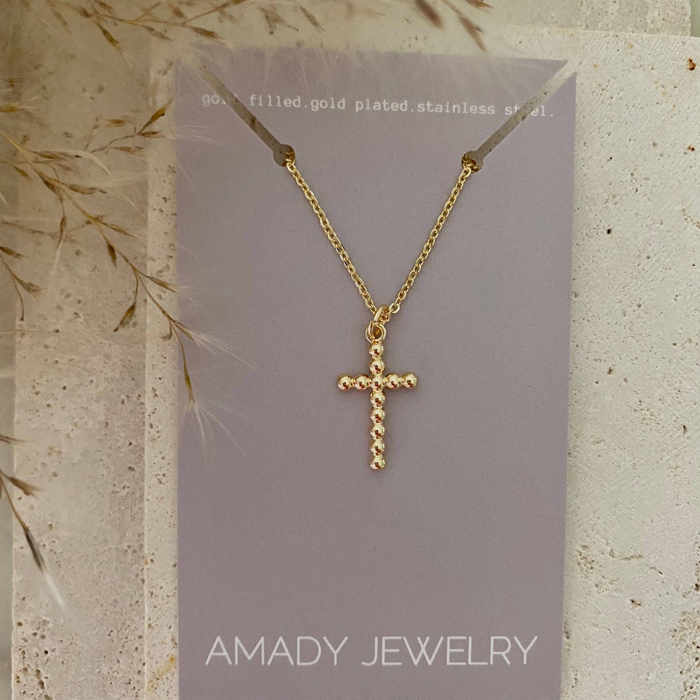 Necklace - Cross Charm Waterproof