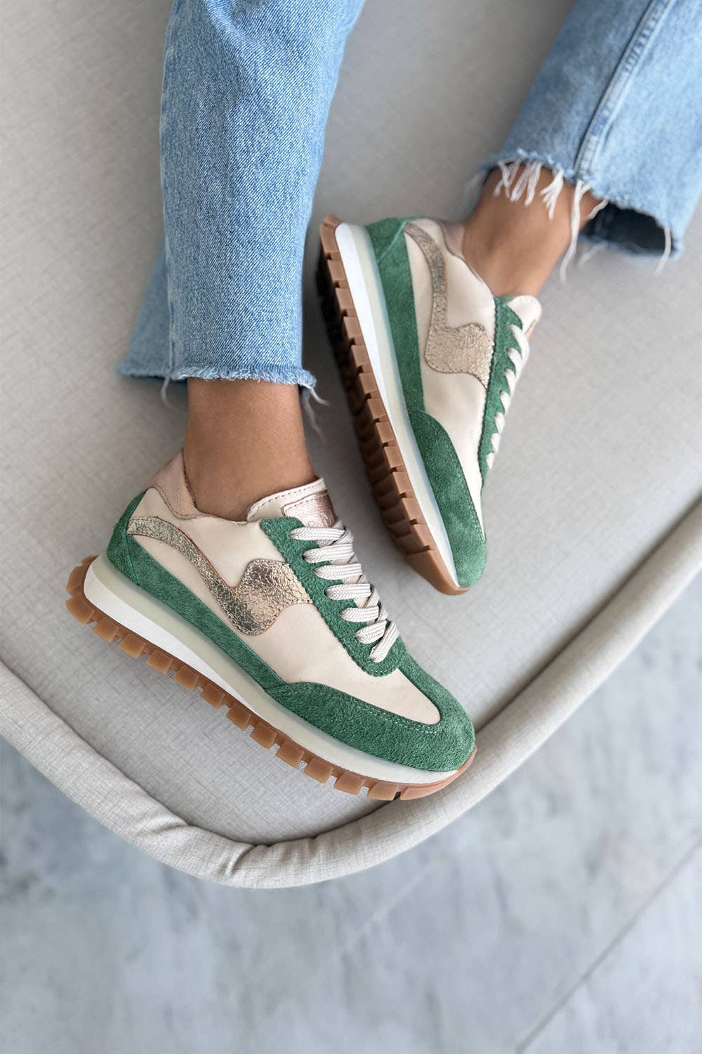 Shoes | Lumia Green Sneaker