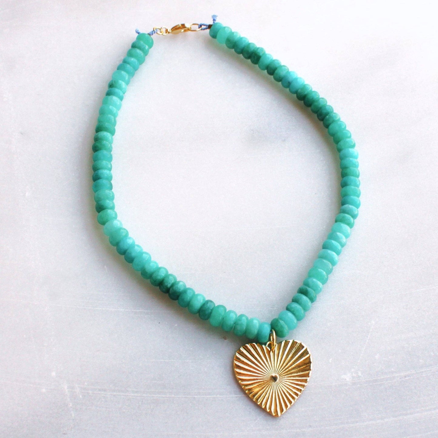 Jewelry | Necklace Sunrise Heart Beaded: 19 inch