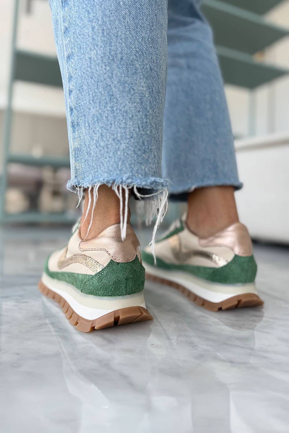 Shoes | Lumia Green Sneaker