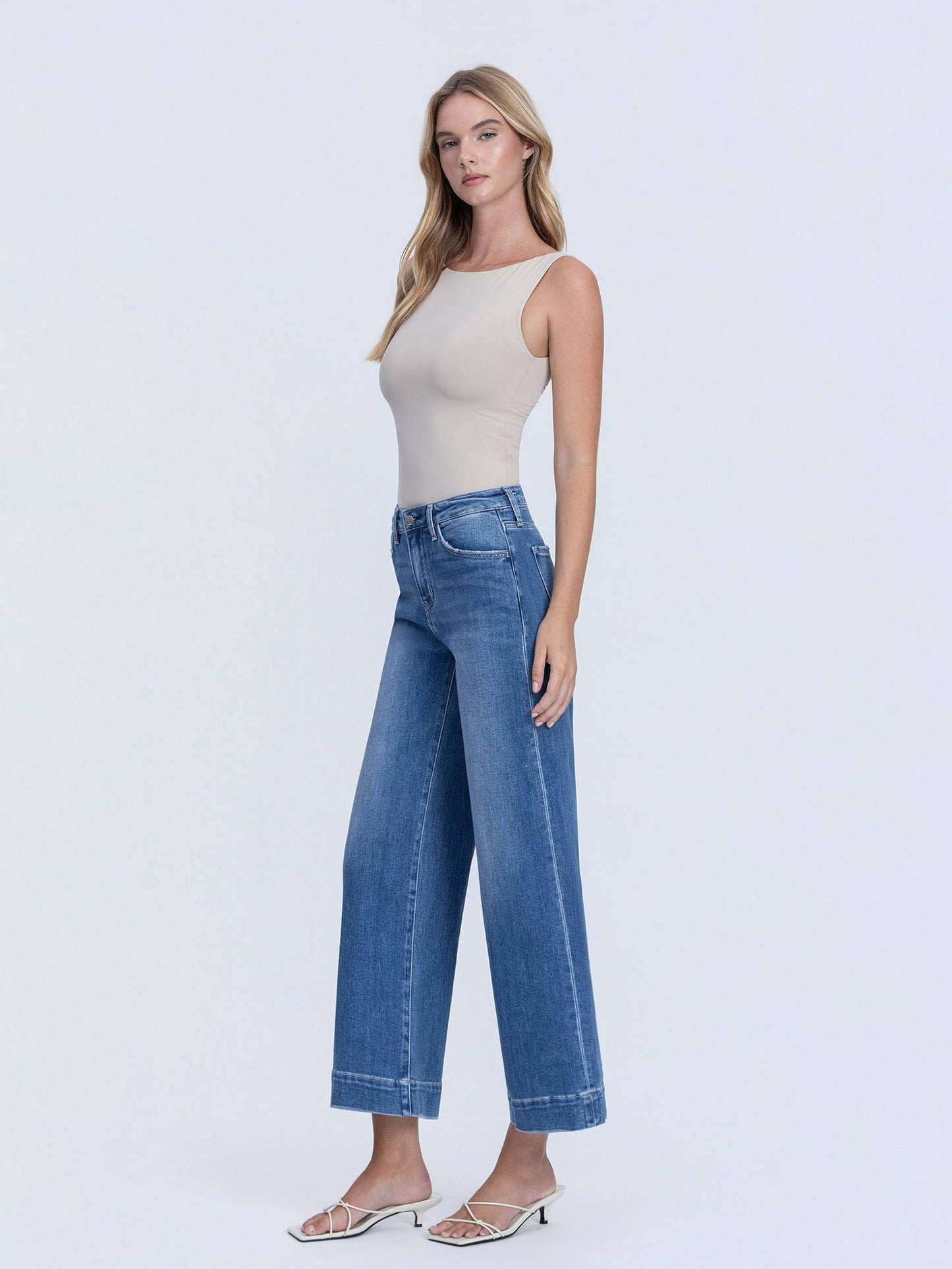 Flying Monkey Jeans - Let It Rain High Rise Wide Leg