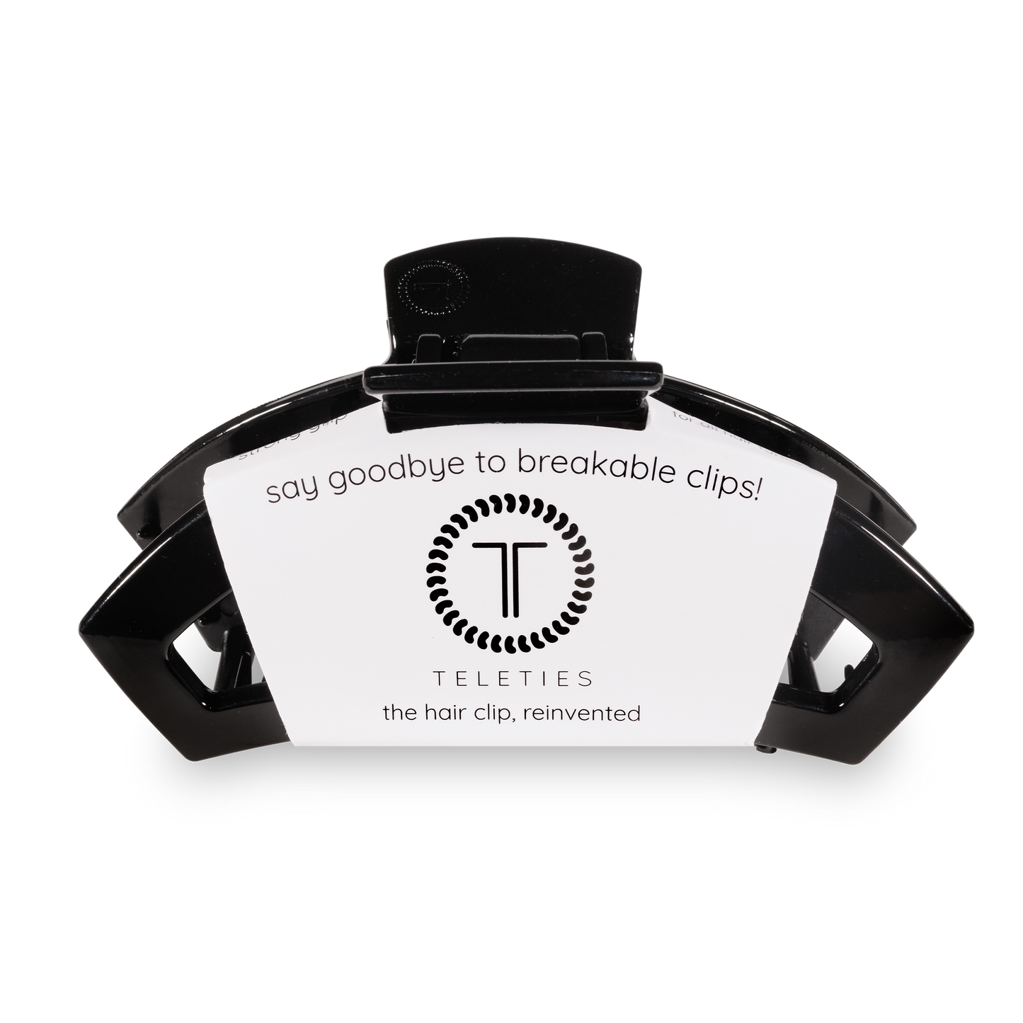 Teleties | Open Large Jet Black Hair Clip