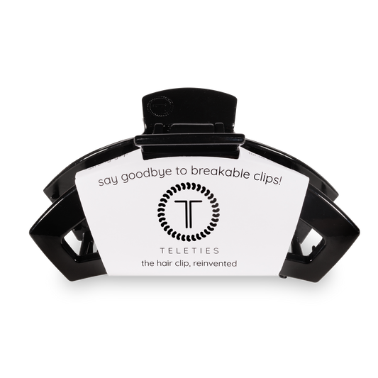 Teleties | Open Large Jet Black Hair Clip
