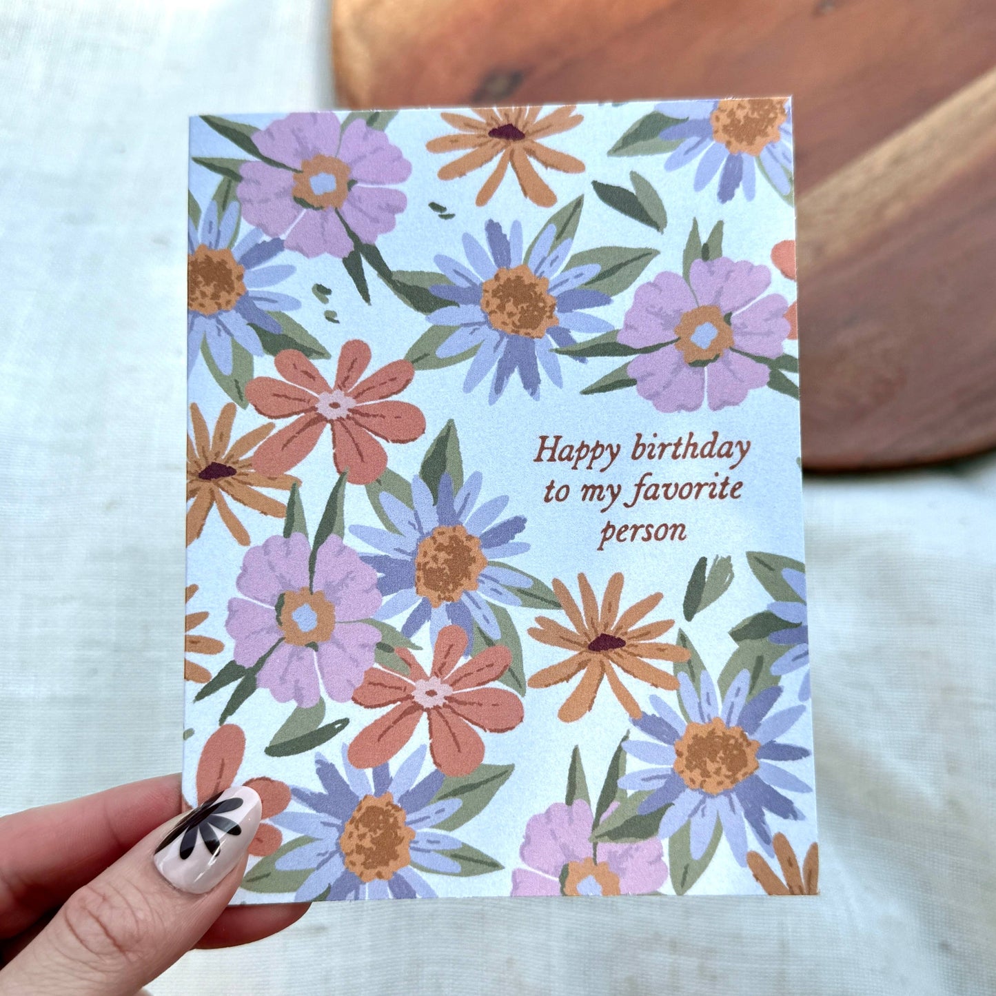 Birthday Card - "Happy birthday to my favorite person"