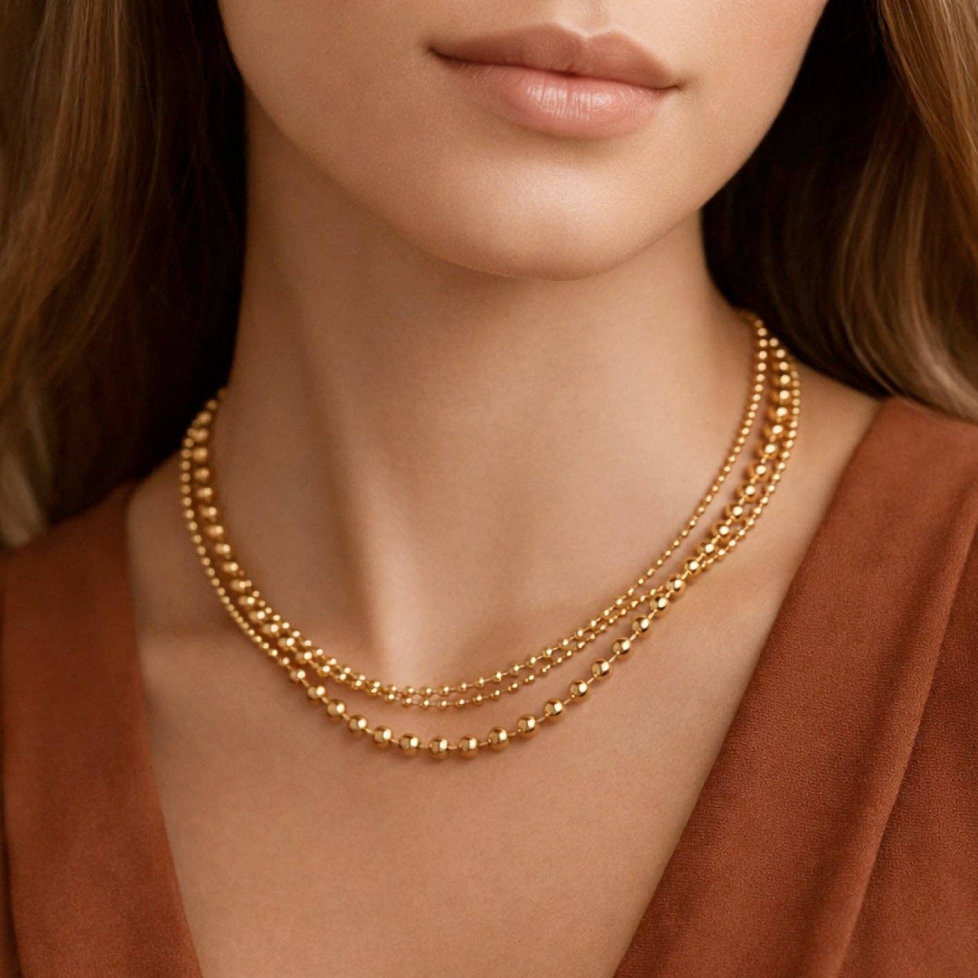 18K Gold Plated Sherri Chain Necklace