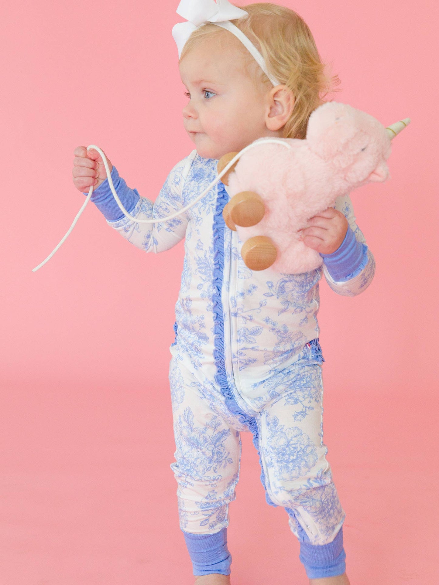 Onsie - SoftSnooze™ Baby Girls Bamboo Periwinkle