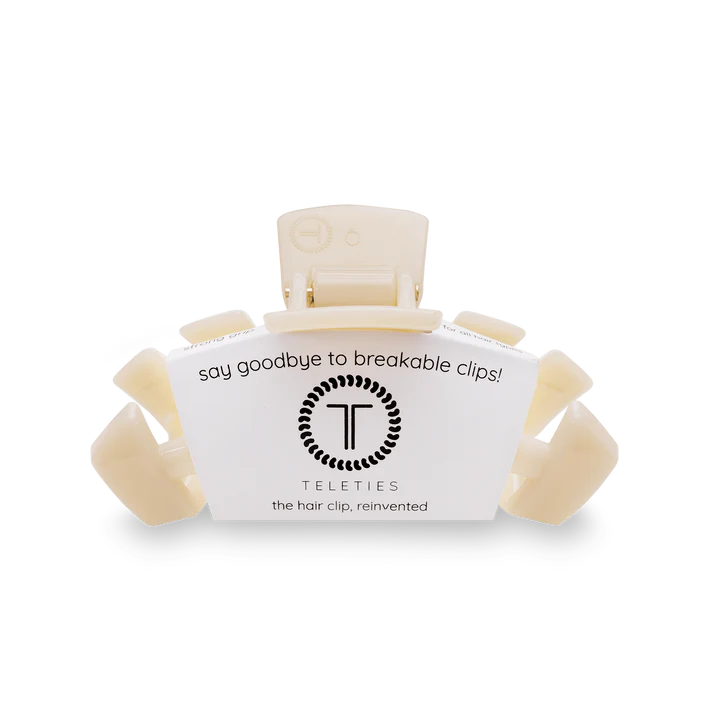 Teleties | Hair Clip Classic Small Almond Beige