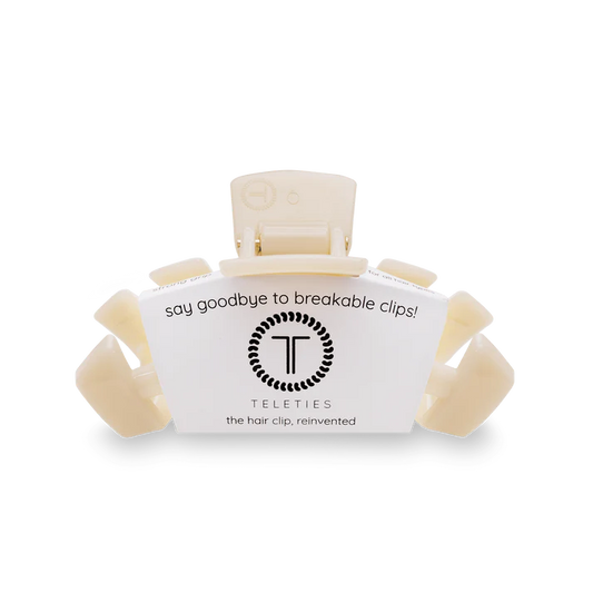 Teleties | Hair Clip Classic Small Almond Beige