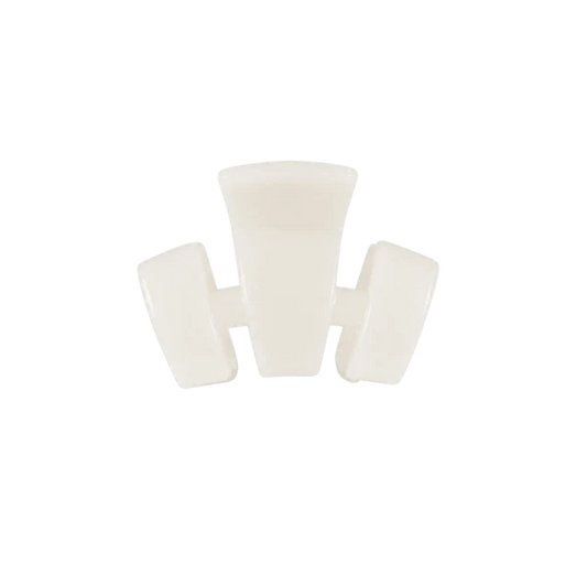 Teleties Hair Clip - Classic Petite Coconut White