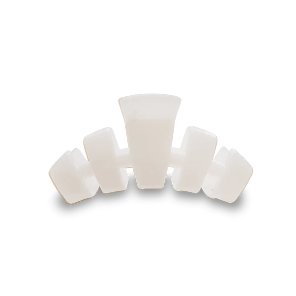 Teleties Hair Clip - Classic Small Coconut White