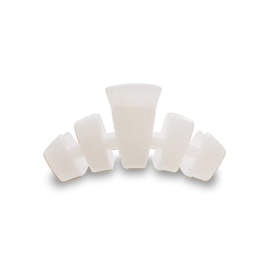 Teleties Hair Clip - Classic Small Coconut White