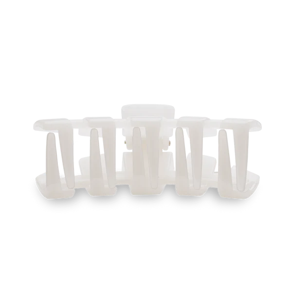 Teleties Hair Clip - Classic Small Coconut White
