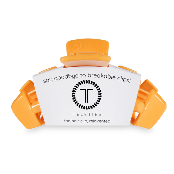 Teleties Hair Clip - Classic Large Mango for it!