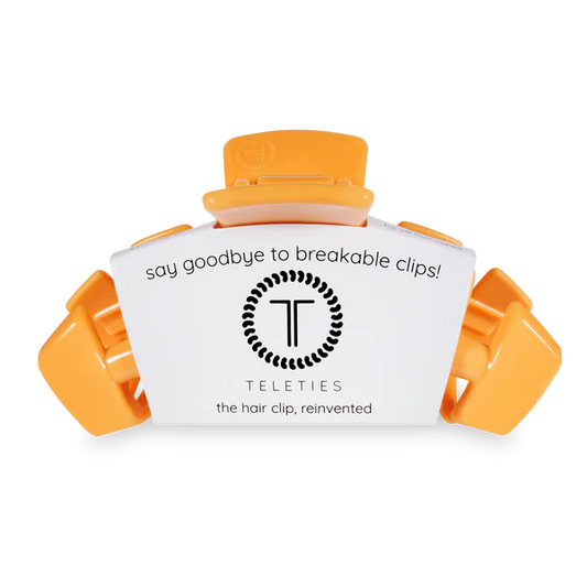 Teleties Hair Clip - Classic Large Mango for it!