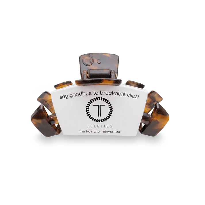 Teleties | Hair Clip Tortoise Small
