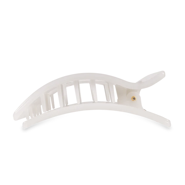 Teleties Hair Clip - Flat Rectangle Large Coconut White