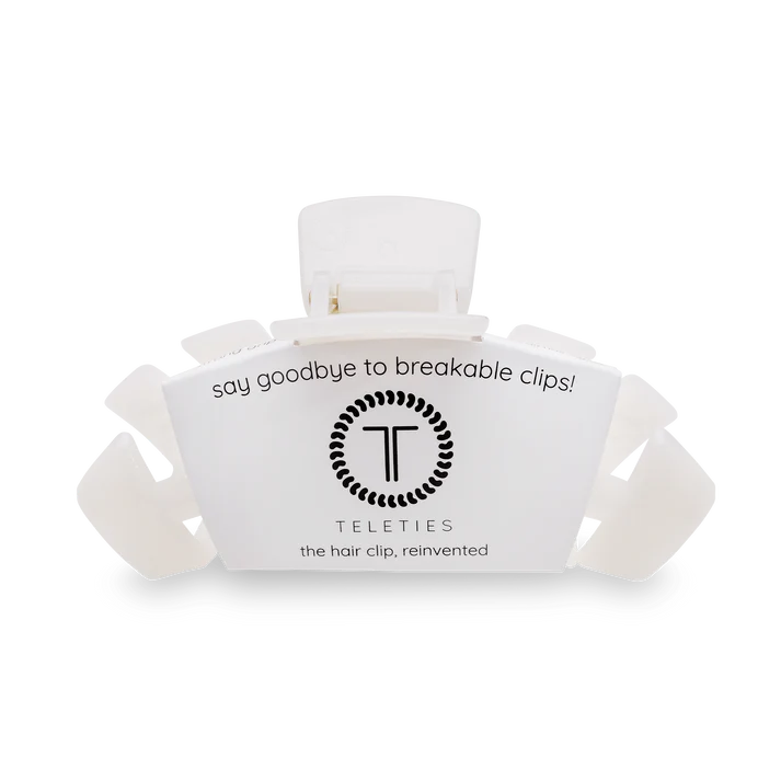 Teleties | Classic Large Coconut White Hair Clip