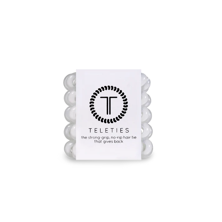Teleties Tiny Hair Ties • Coconut White