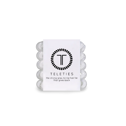 Teleties Tiny Hair Ties • Coconut White