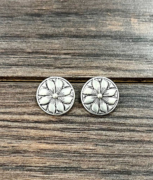 Earrings - Western Brass Stud