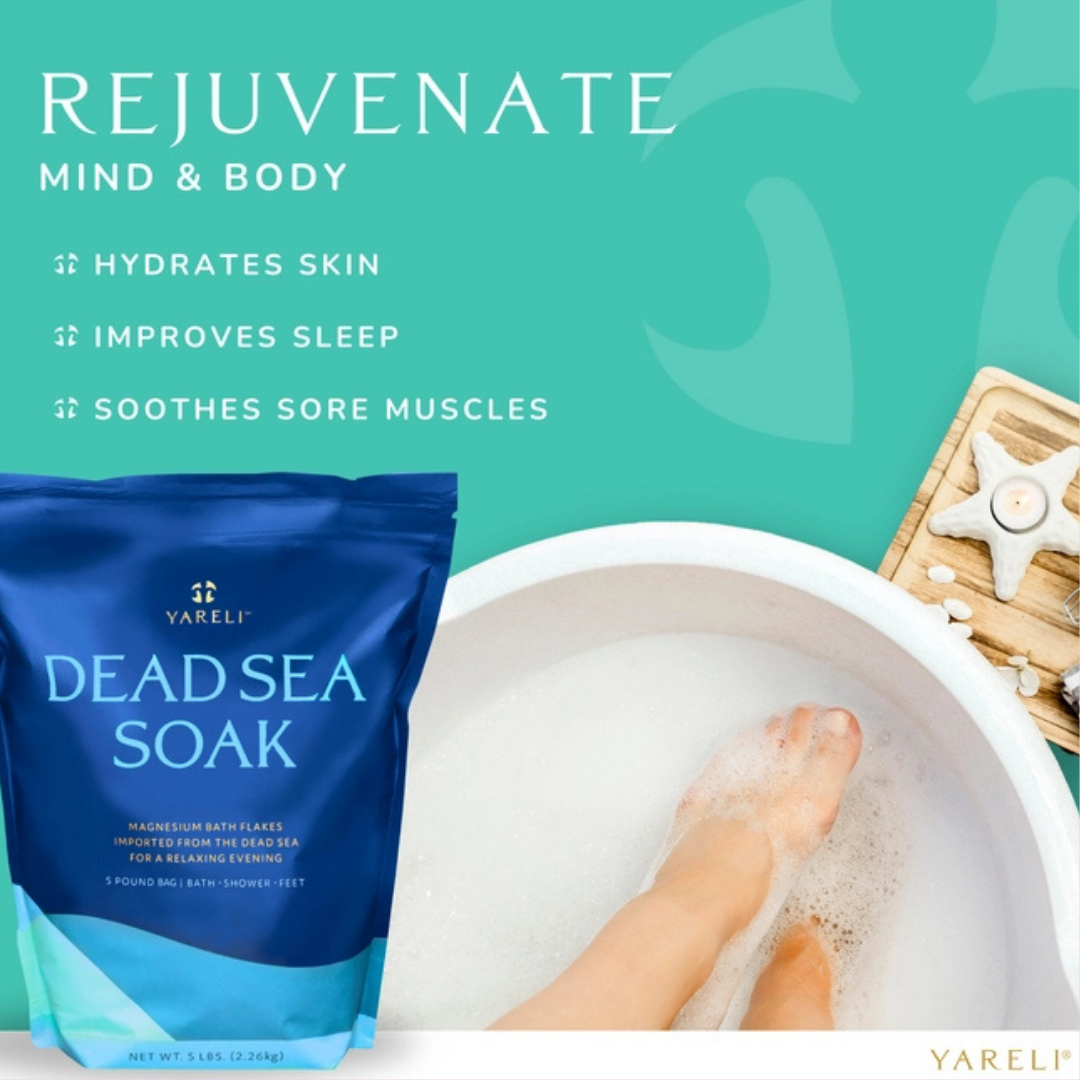 Bath | Lavender Dead Sea Magnesium Bath Flakes for Relaxation