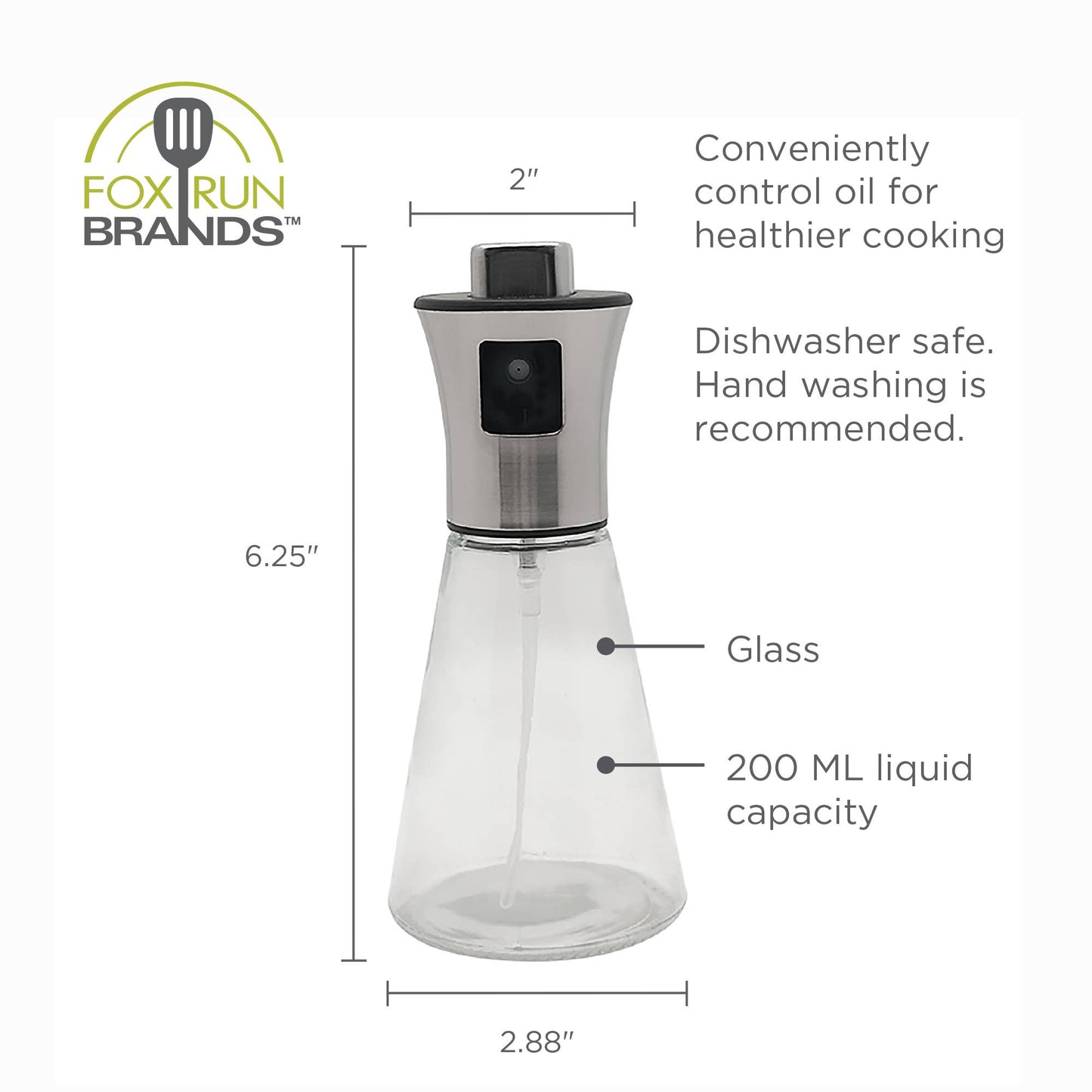 Oil Sprayer - Fox Run Glass Mister Bottle