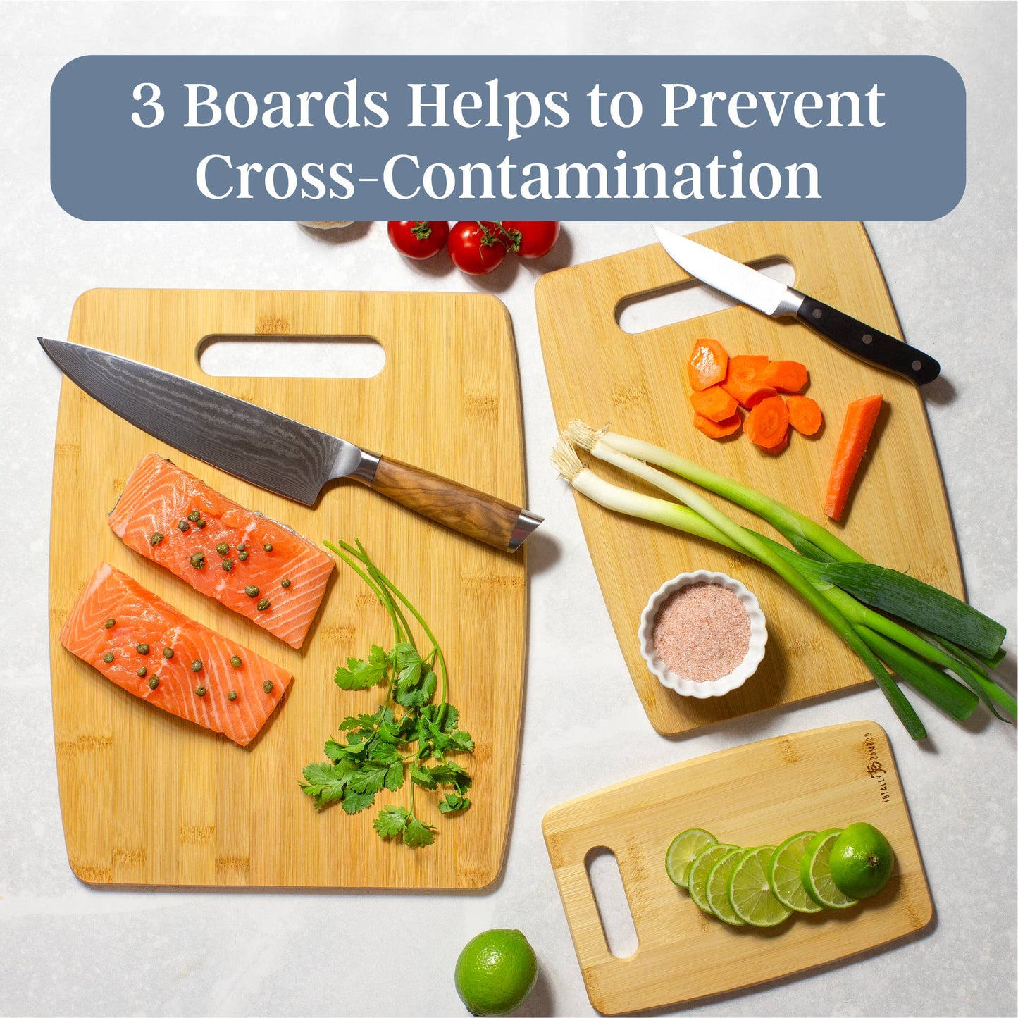 Shelby Wilcox Registry | Bamboo Cutting Board Set (3 Pc)