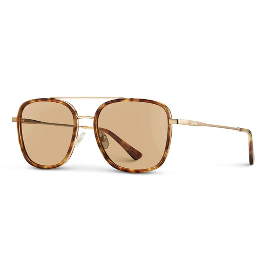Sunglasses - Gia Women's Square Frame Beige Tortoise