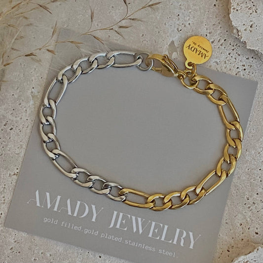 Bracelet - Two Tone Chain Ombre