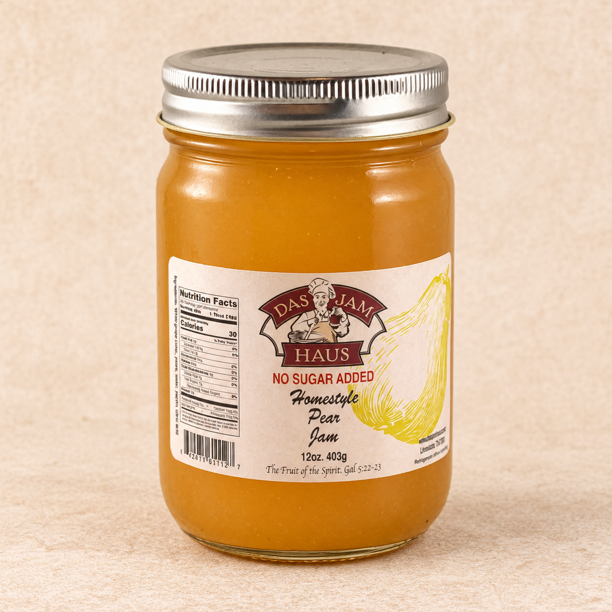 Jam - No Sugar Added Pear