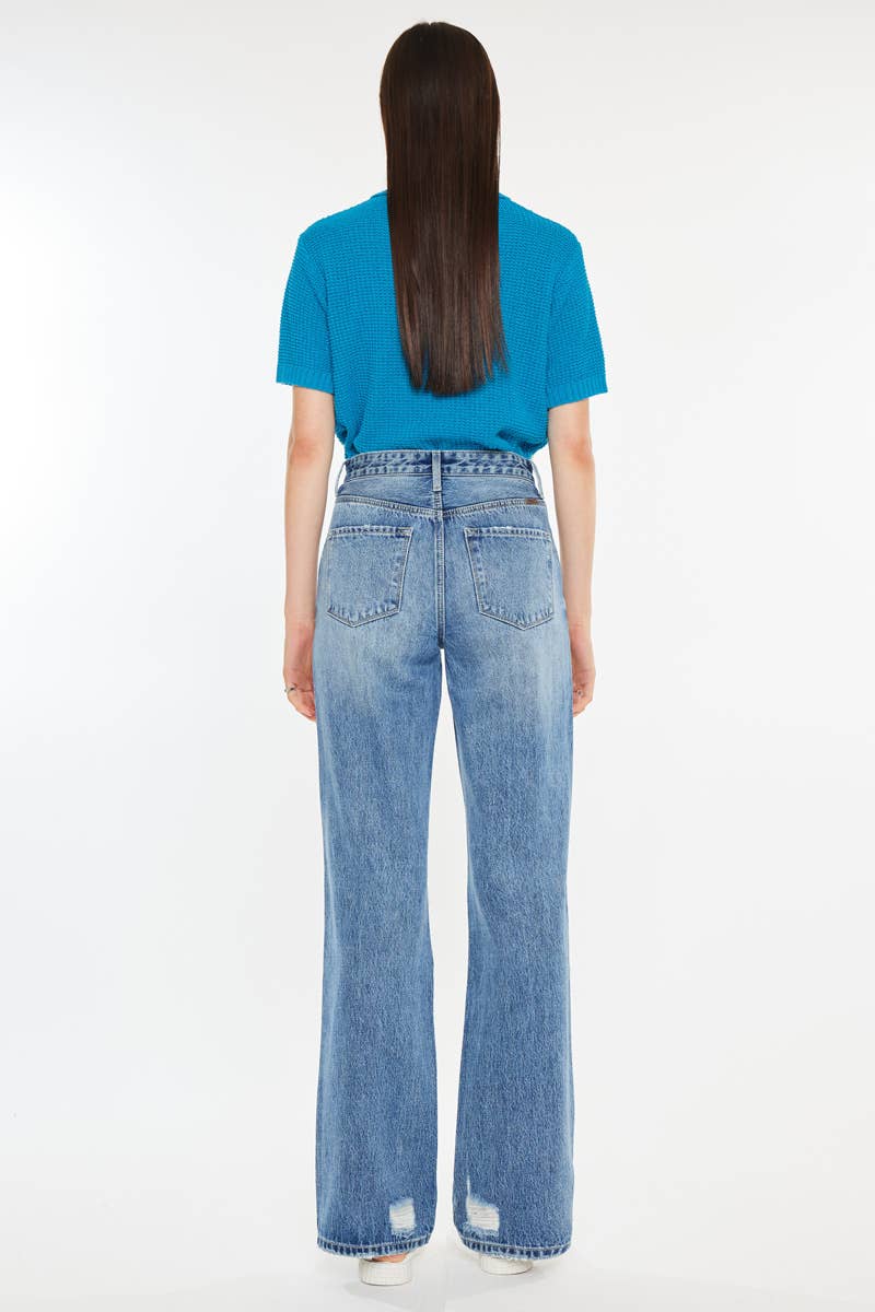 Bottoms | KanCan Jeans High Rise 90's Criss Cross Striaght