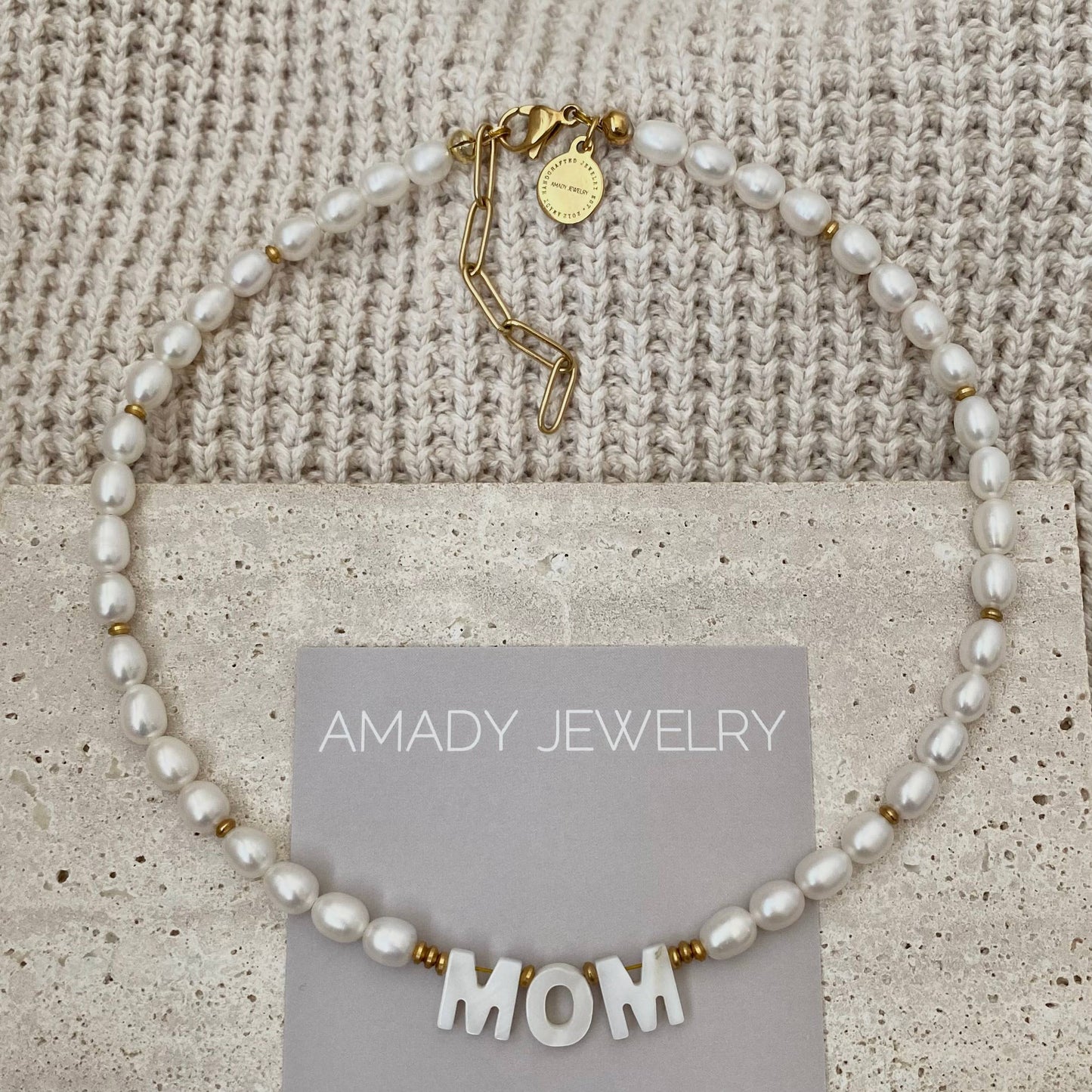 Necklace - Mom Pearl