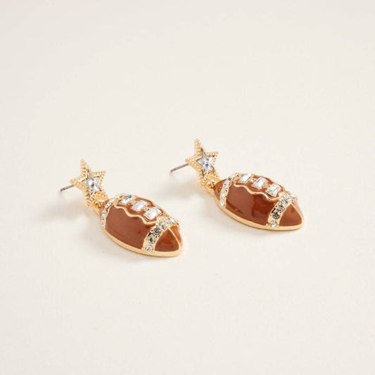 Earrings - Football Star Gameday Post